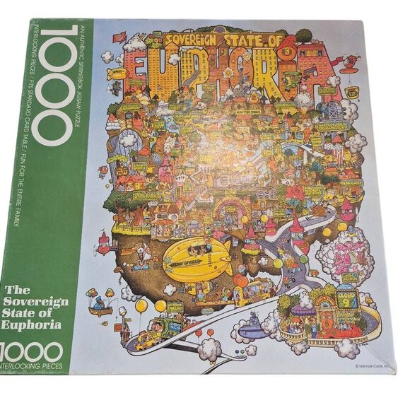 Springbok The Sovereign State of Euphoria Vintage 1000 pc Jigsaw Puzzle - Picture 8 of 9